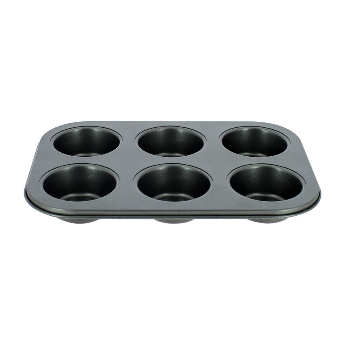 Plaque à 6 muffins en acier carbone AMANDINE