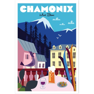 Affiche Chamonix Mont Blanc Affiche seule