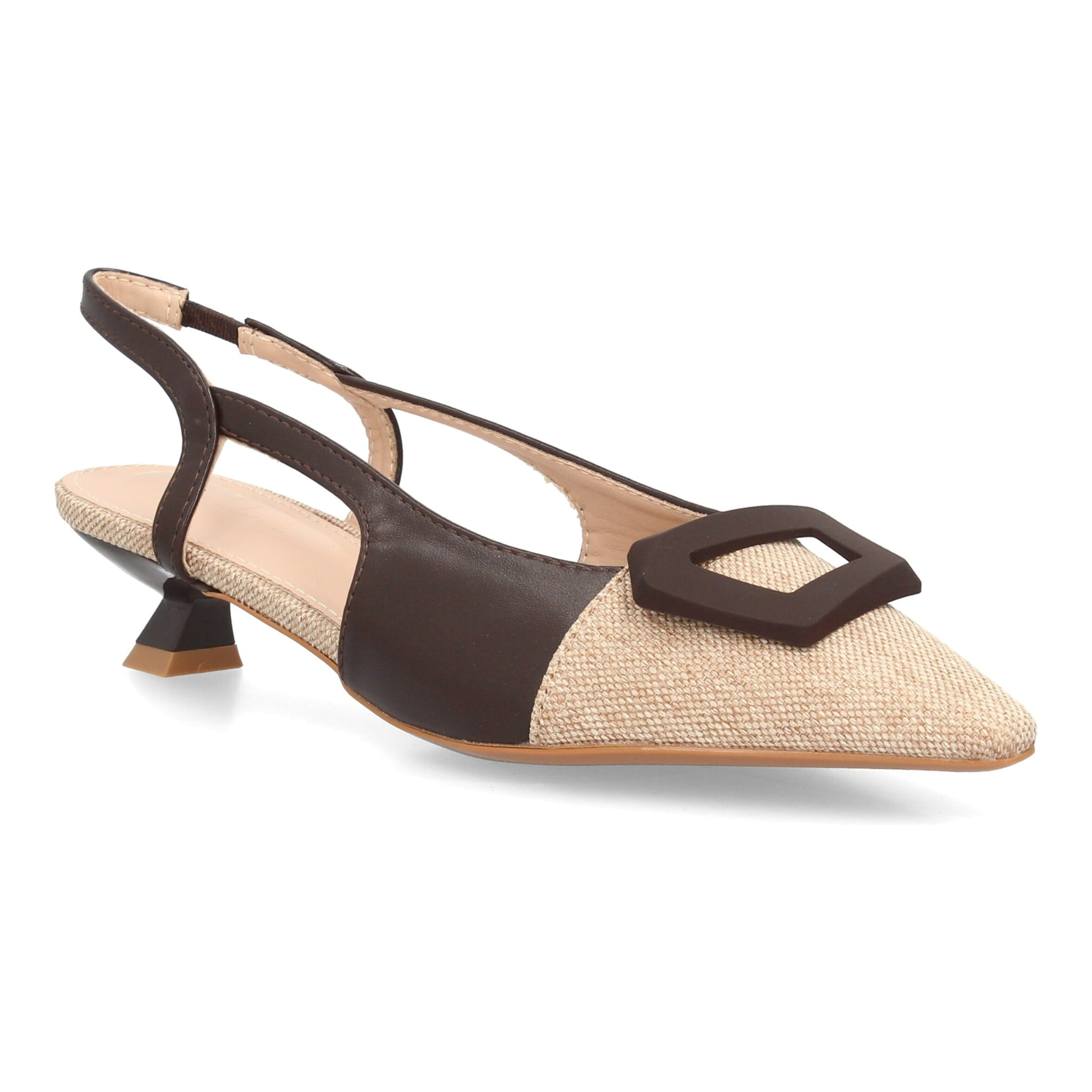 Zapato destalonado elegante tacón bajo