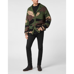 PHILIPP PLEIN Cárdigan CAMOUFLAGE