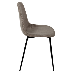 Chaise Cotele Scott Taupe - Lot de 4