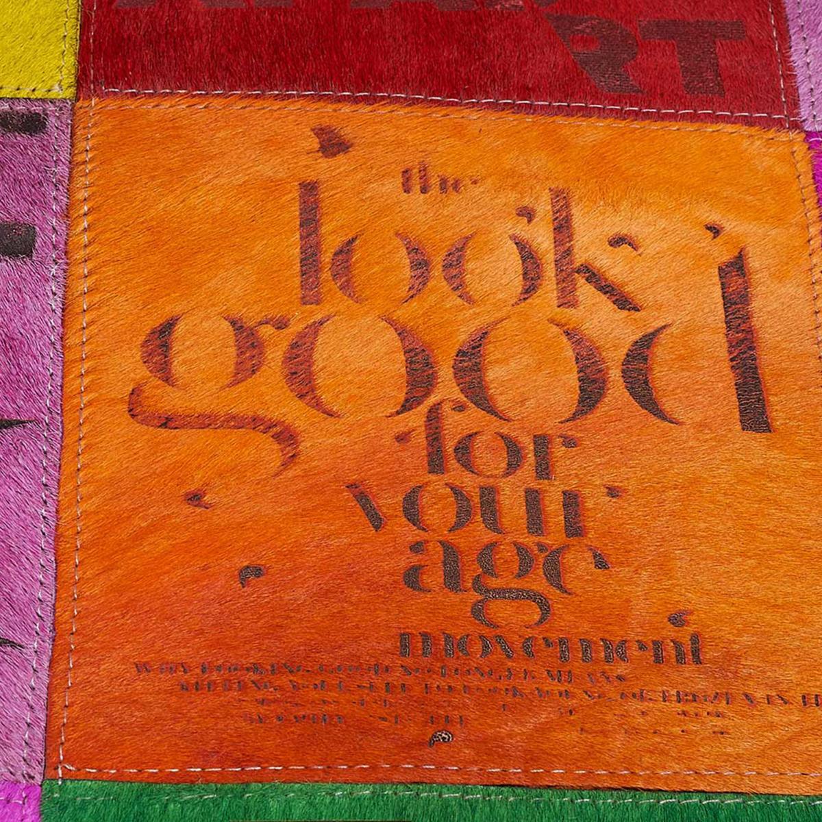 Tapis peau de vache kilim fait main PIDO