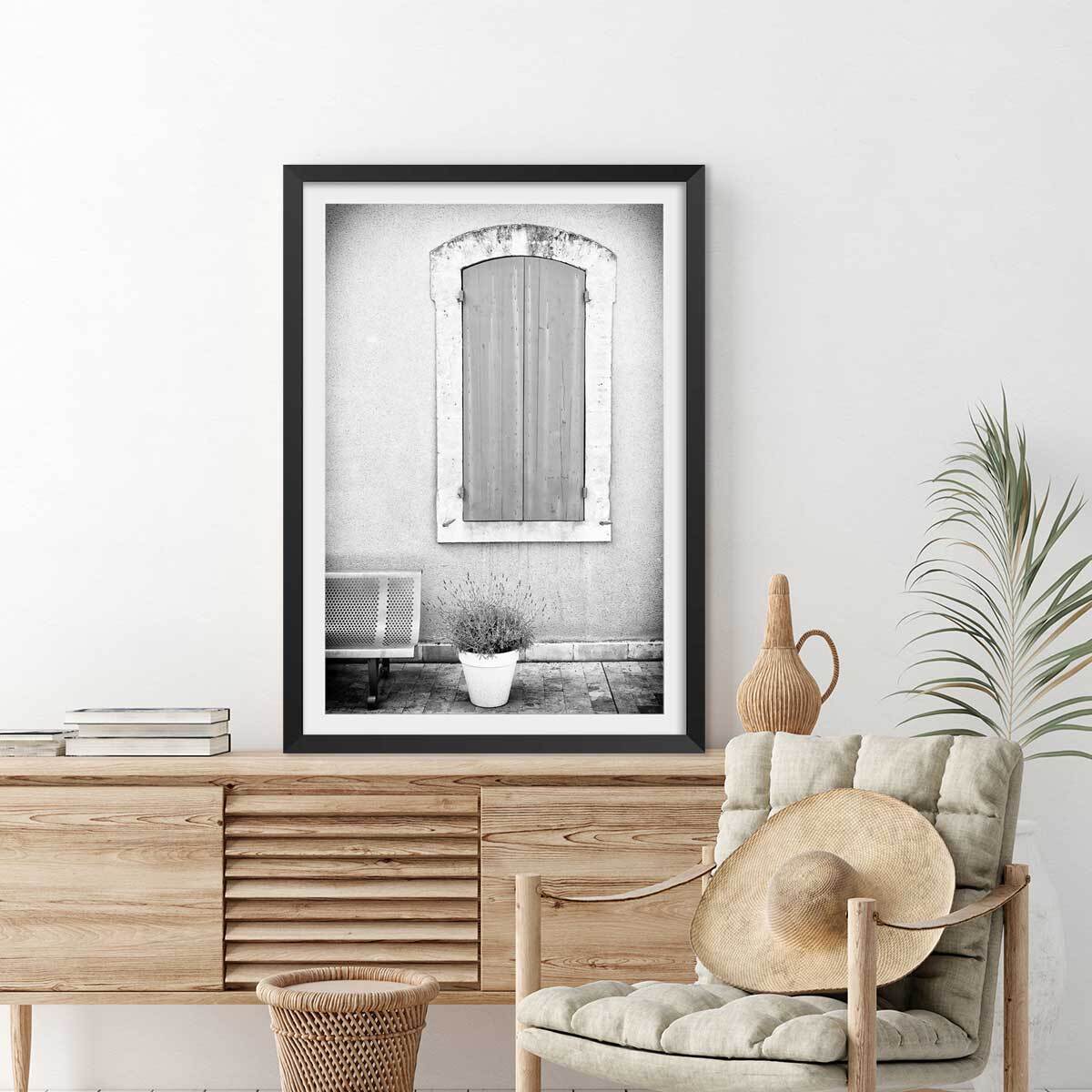 Affiche photo ma provence Affiche sous cadre noir
