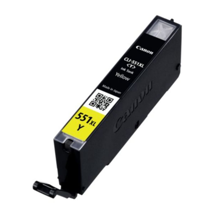 Cartouche d'encre CANON Originale CLI-551 XL Jaune (Yellow) Haute Capacité - 6448B001