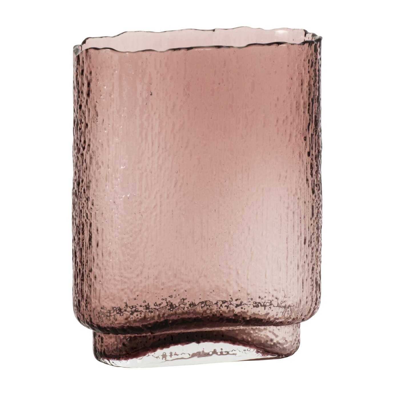 J-Line vase - verre - bordeaux - small