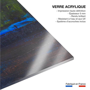 Tableau boreales bleues Tableau plexiglas