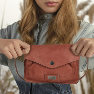 Bolso Bandolera Mujer Piel Lois Whitney Rojo