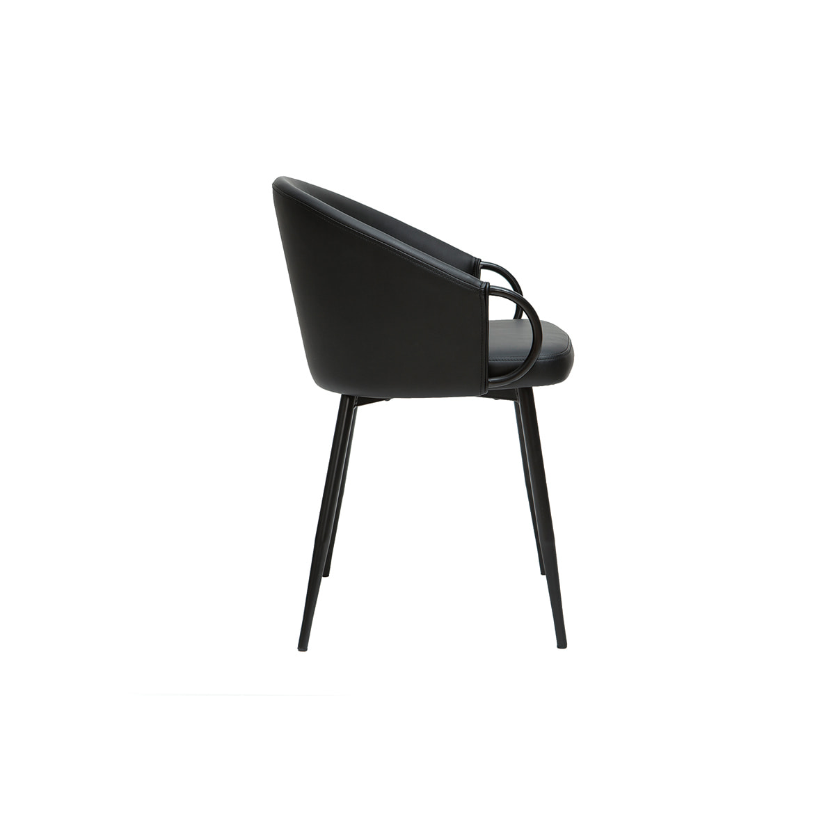 Chaise design noire PRECIO