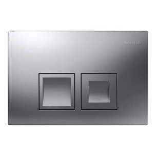 Delta35 plaque de déclenchement double touche, chrome mat  (Delta-2)