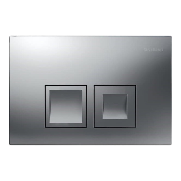 Delta35 plaque de déclenchement double touche, chrome mat  (Delta-2)