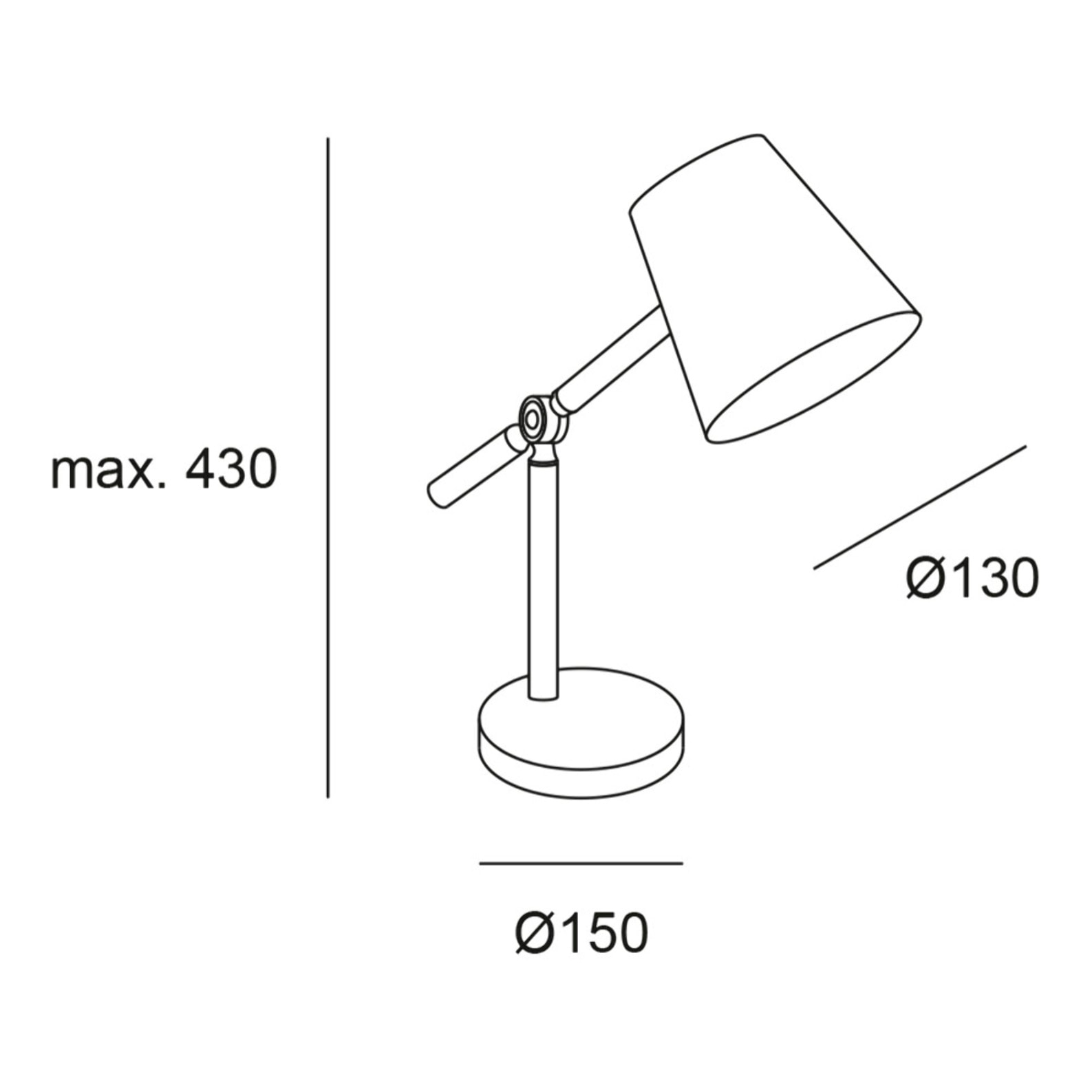 Forlight Flexo de Escritorio con Brazo y Cabezal Orientables, Diseño Moderno en Acero Negro y Madera, Casquillo E27, 40 cm de Alto, Ideal para Espacios de Trabajo y Estilo Nórdico