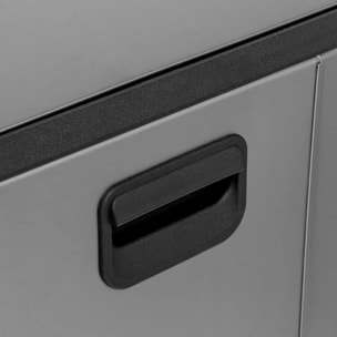 Poubelle en inox finition mat 30L