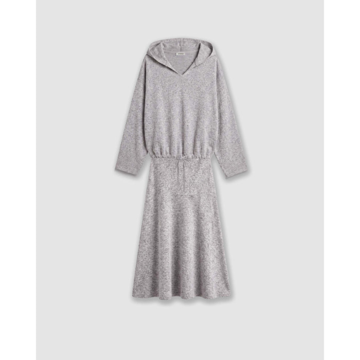 Set sudadera falda angorina gris claro