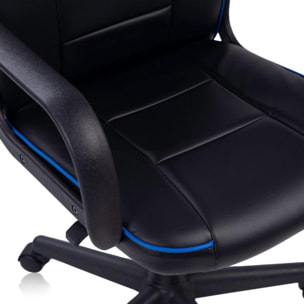 Silla gaming DRW Black Negro - Azul DRW