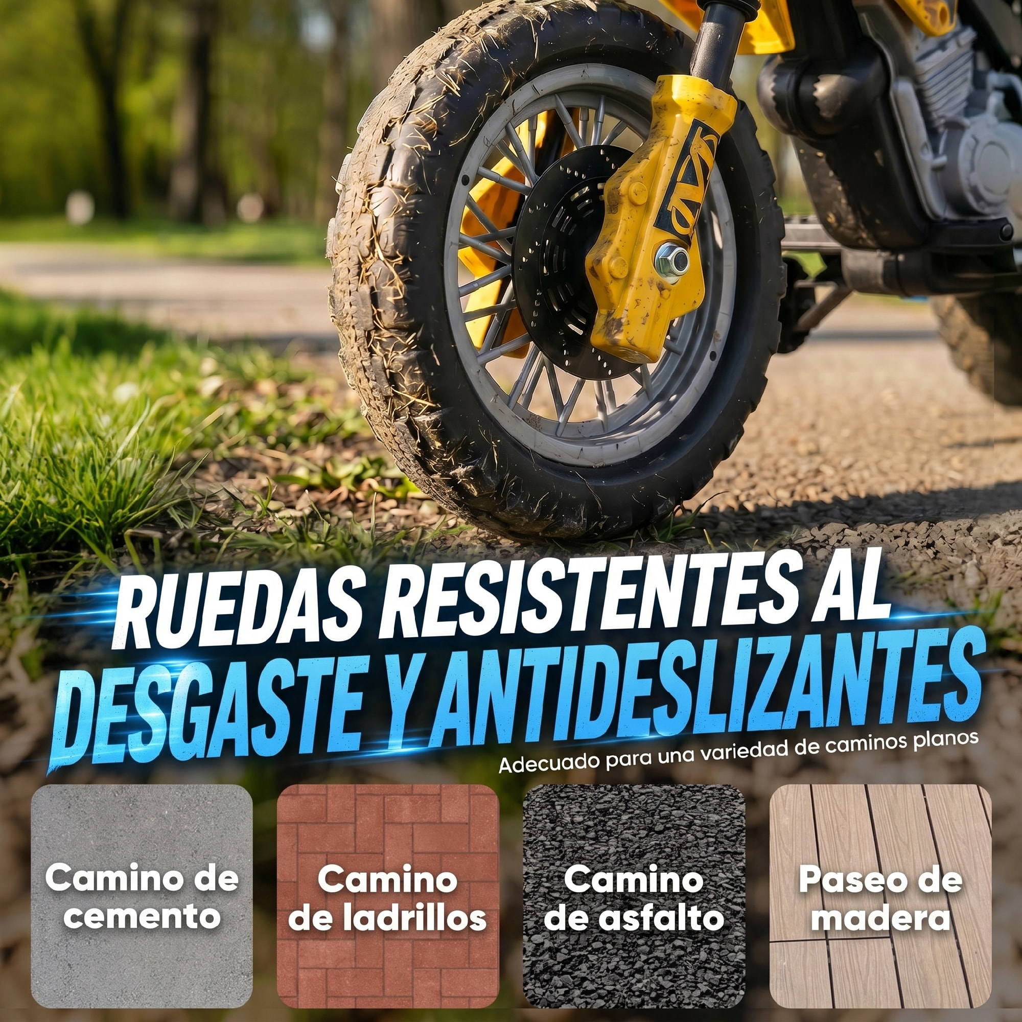 HOMCOM Moto Eléctrica para Niños, Moto Eléctrica Infantil con Ruedas de Apoyo Desmontables, Faros, Música, Regalo para Niños 3-6 Años, Amarillo