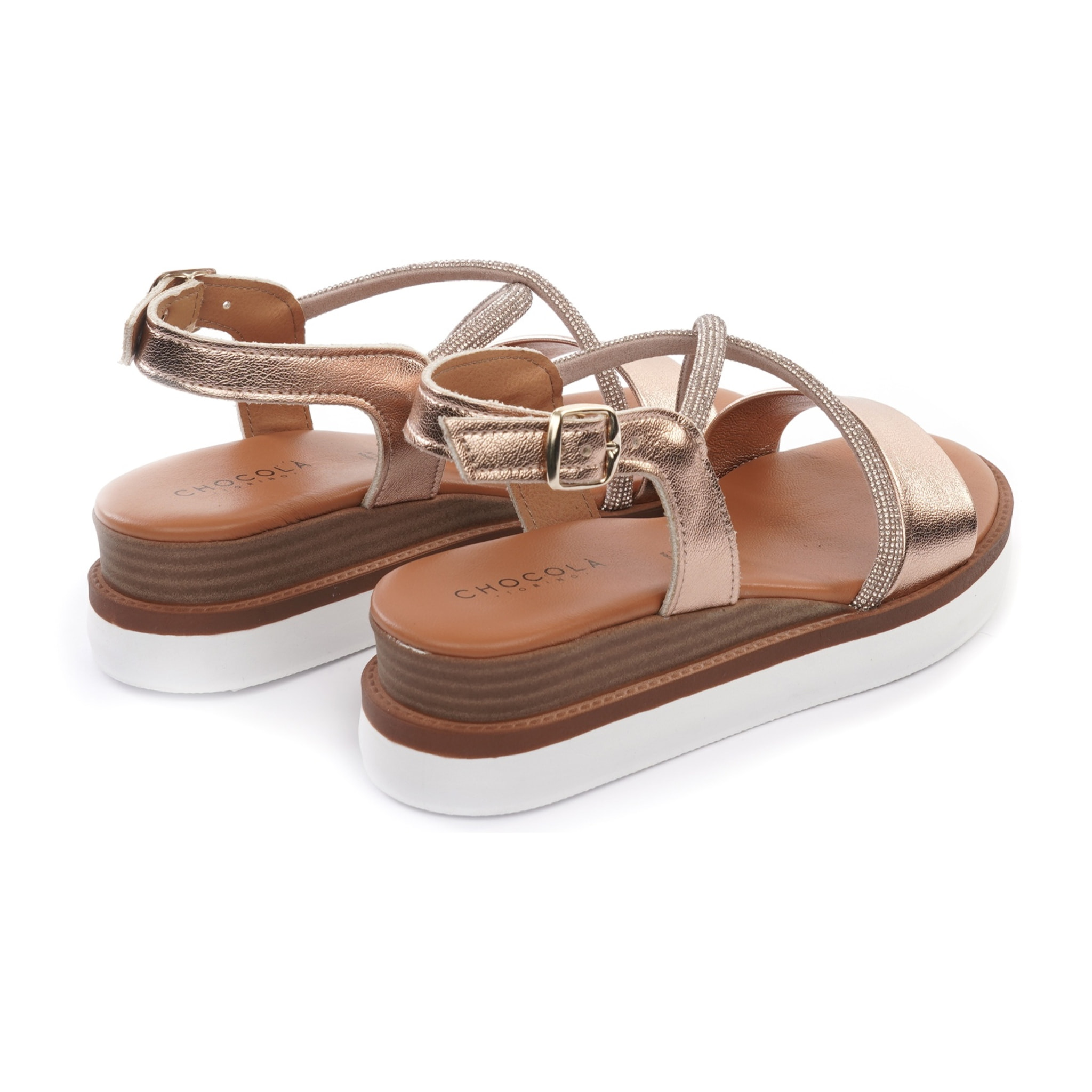 SANDALO ZEPPA BRILLANTINI RAME