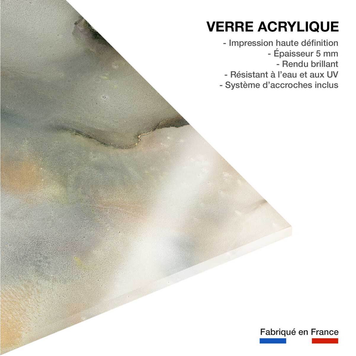 Tableau bleu givré Tableau plexiglas