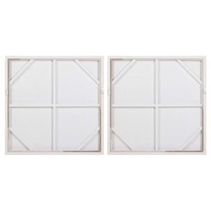 Set 2 Cuadros 50% Pintado A Mano 83x4x83 Cm