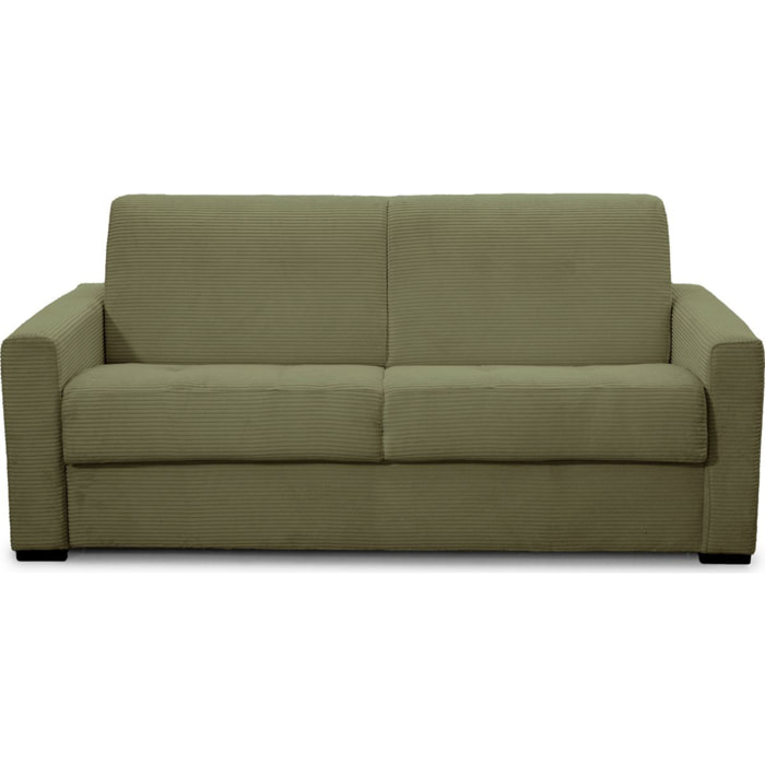 Canapé convertible express 3 places en velours côtelé - PALOMA