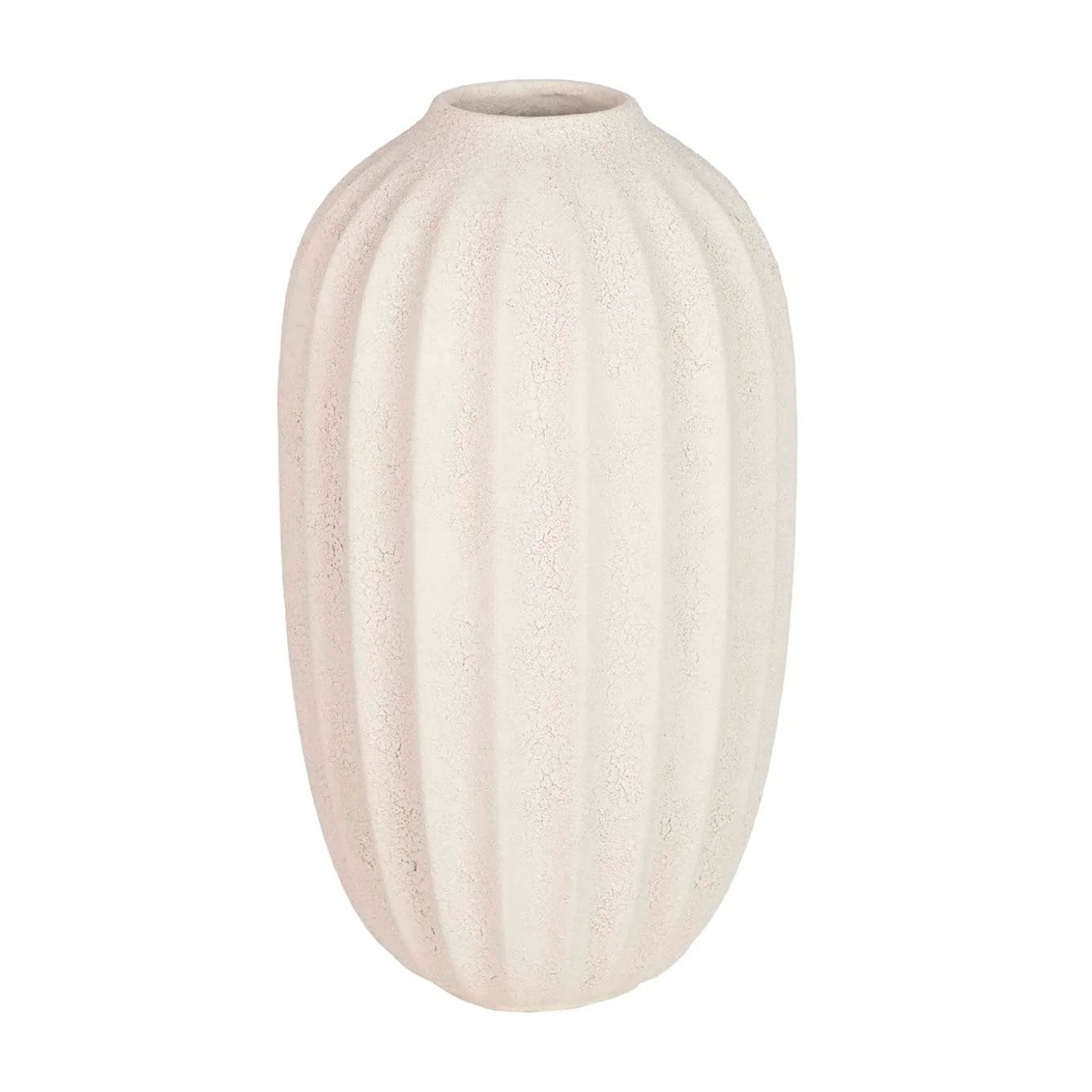 Florero Ceramica Beige 17x17x30 Cm