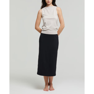 Smanicato scollo barchetta seamless