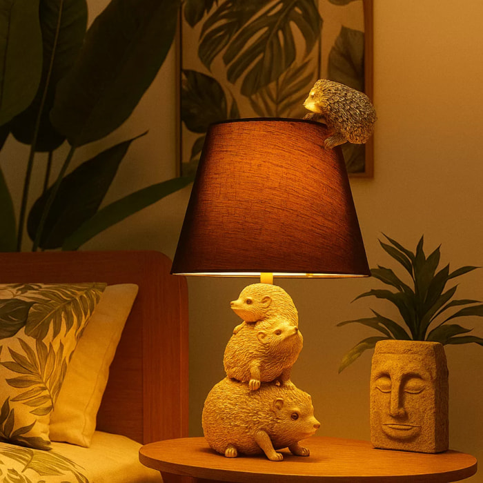 Lampe hérissons dorés Kare Design
