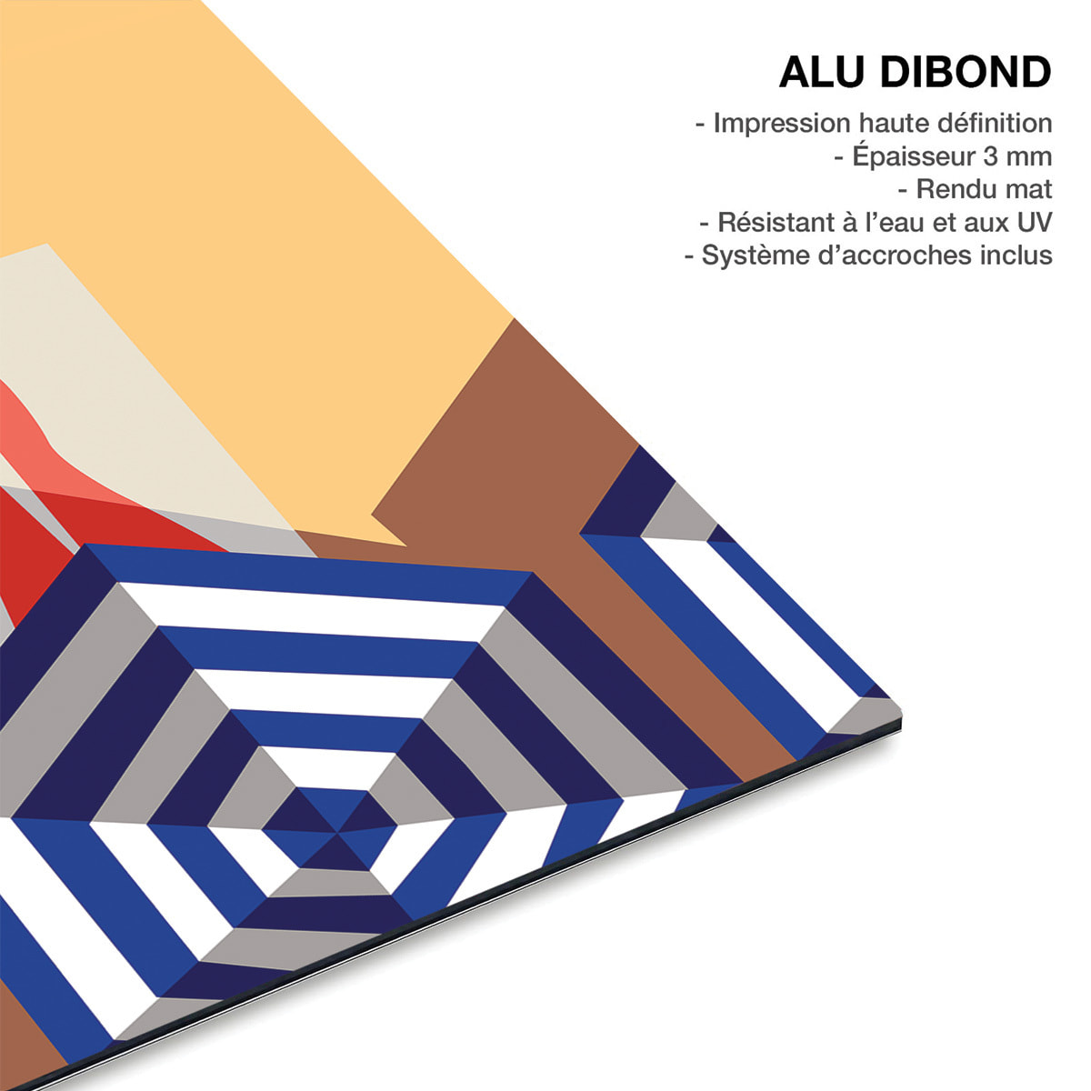 Tableau ville Cabourg Tableau alu Dibond