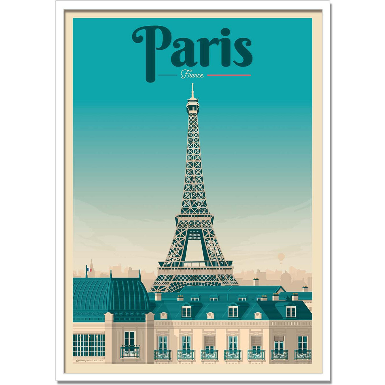 Affiche - Paris - Olahoop Travel Posters