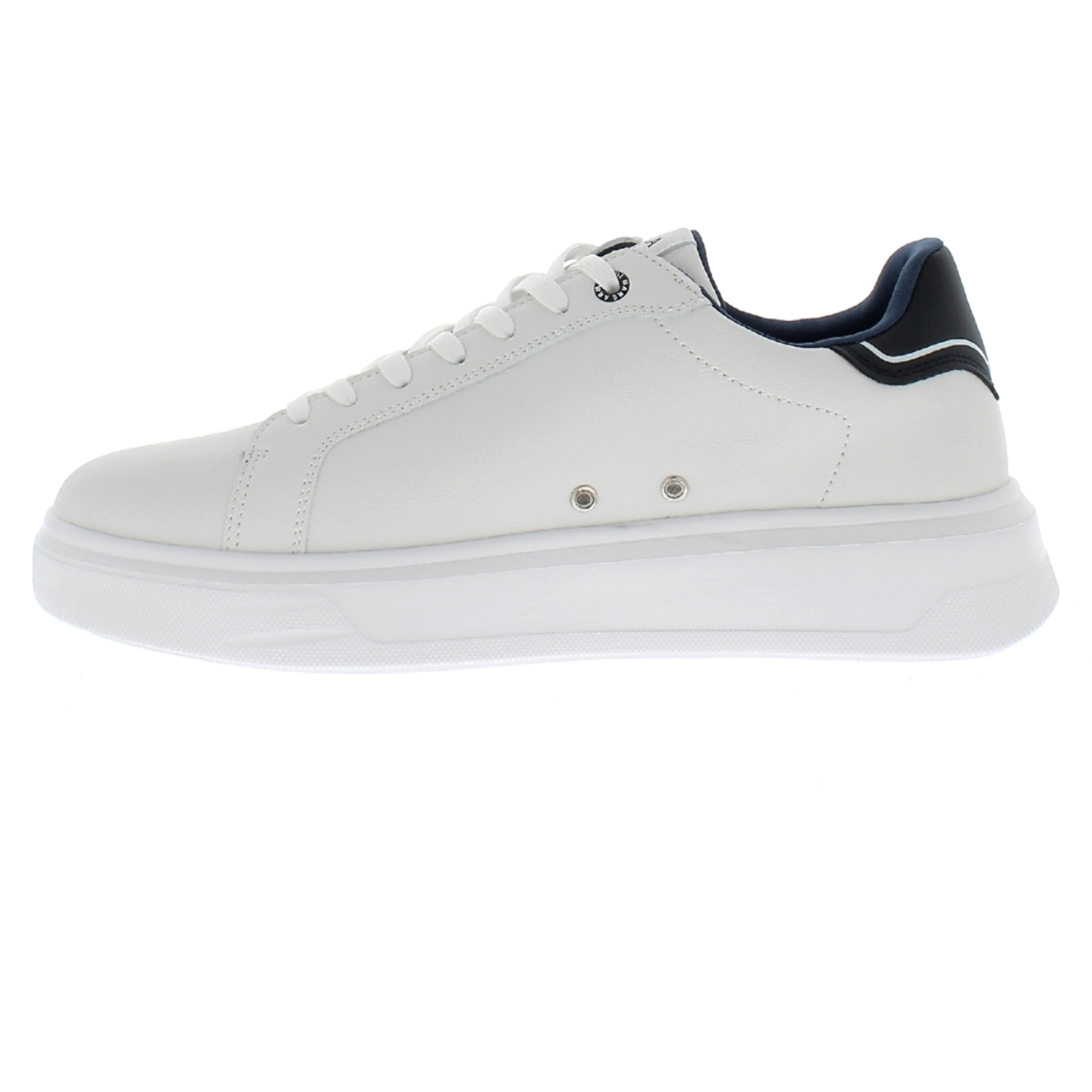 Armata di Mare Scarpe Uomo Court Maxi Sneakers Casual con Soletta Rimovibile in Memory Foam AMU S24M540 Off White Navy