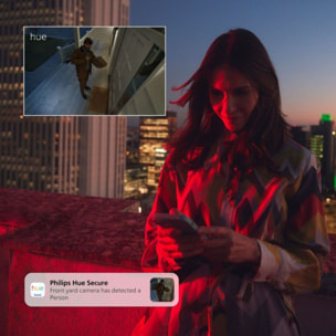 Détecteur d'ouverture PHILIPS HUE Secure pack de 2 - Noir