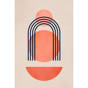 Tableau dessin Bauhaus abstrait Tableau alu Dibond