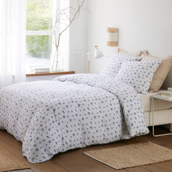 Parure housse de couette imprimé 100% gaze de coton - louca