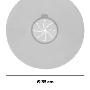 Couvercle silicone anti-éclaboussure 30 cm