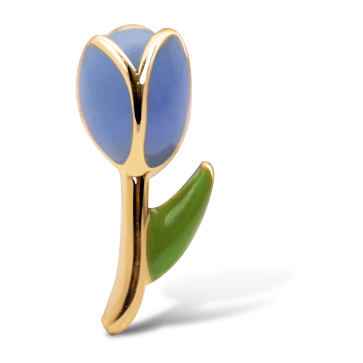 Orecchino Tulip Argento Placcato Oro