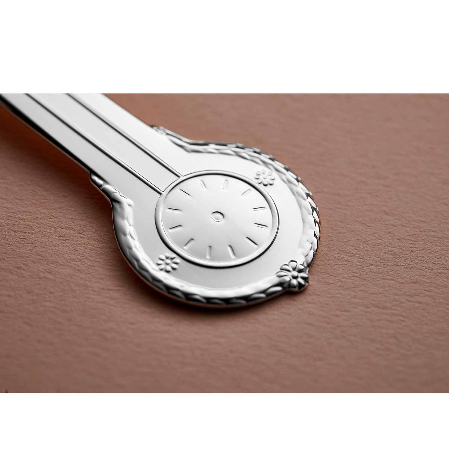 Cuillère de baptême Cloche avec fleurs