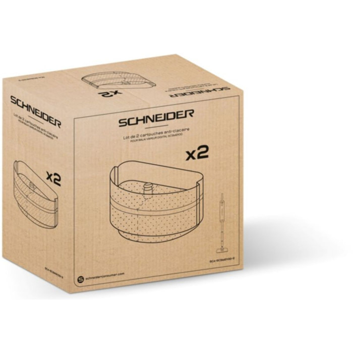 Filtre SCHNEIDER Anti-calcaire x2 nettoyeur vitres vapeur
