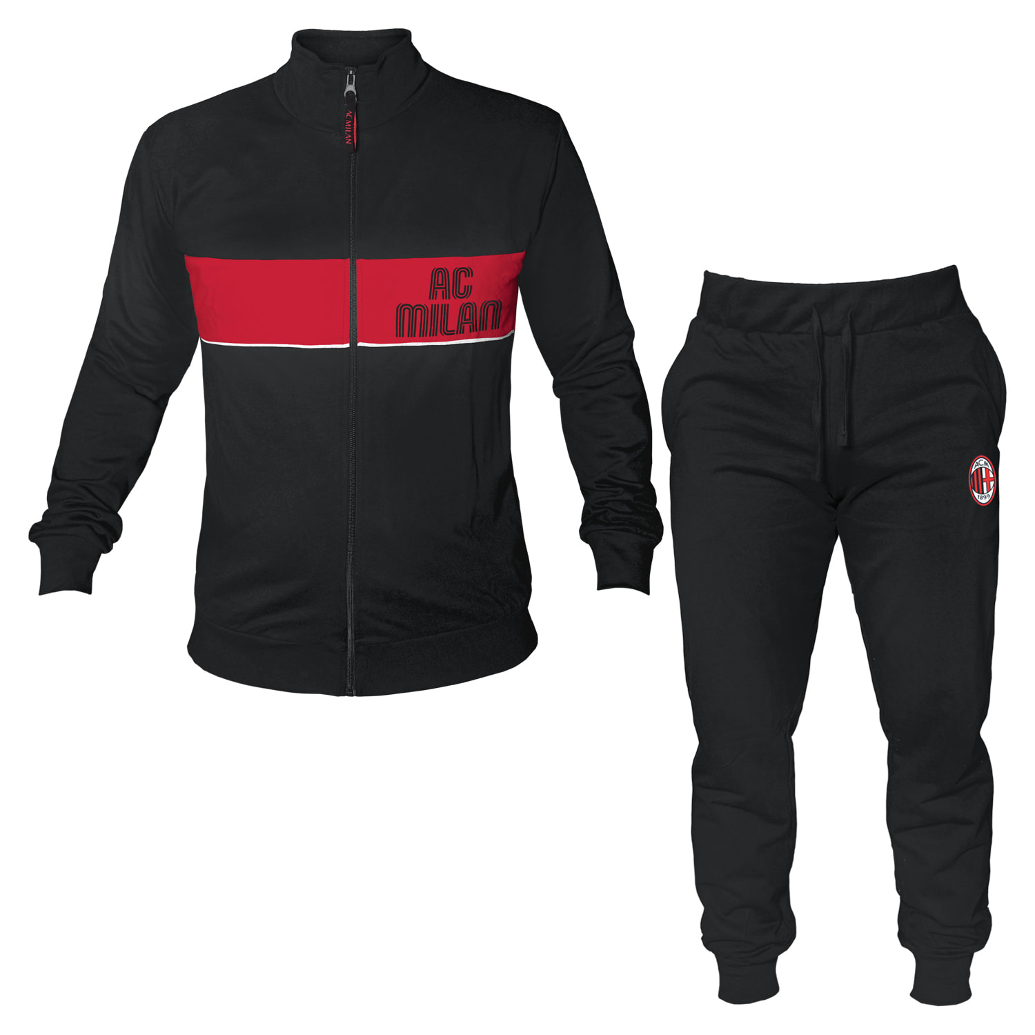 Tuta Homewear Uomo MILAN Prod. Ufficiale Cotone French Terry - Art.2025