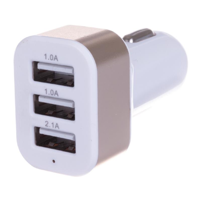 ADAPTADOR 5,2 Mah DE CARGA PARA COCHE 3 USB