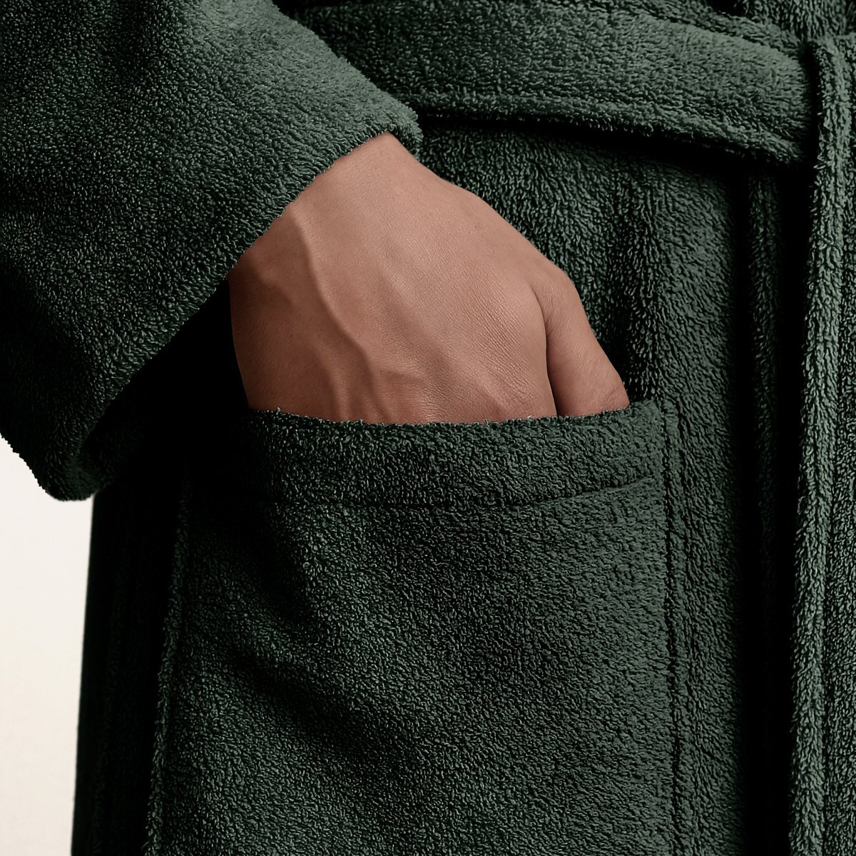 Albornoz - 100% algodón rizo peinado - 420 g/m2