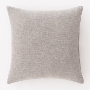 Housse de coussin en gaze coton gris 50x50 cm