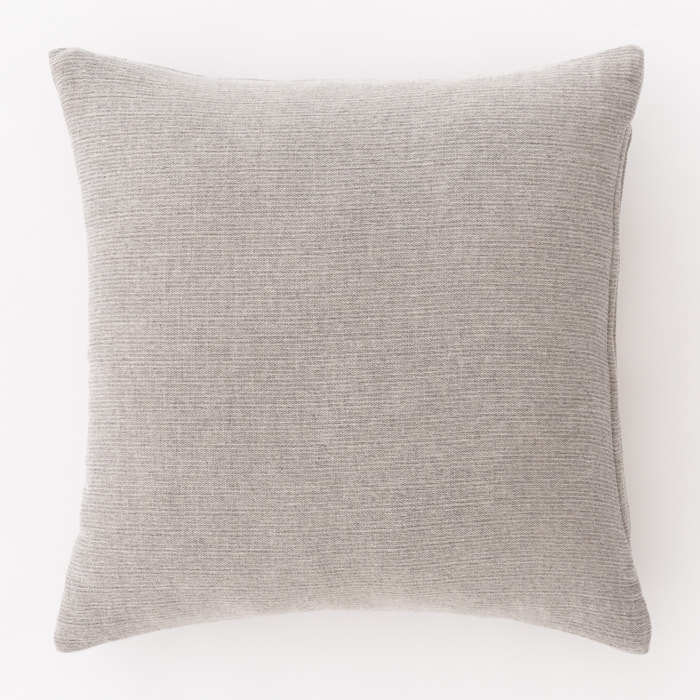 Housse de coussin en gaze coton gris 50x50 cm