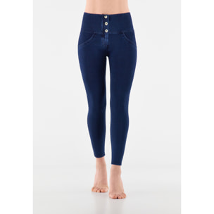 Jeggings push up WR.UP® 7/8 superskinny vita alta con bottoni