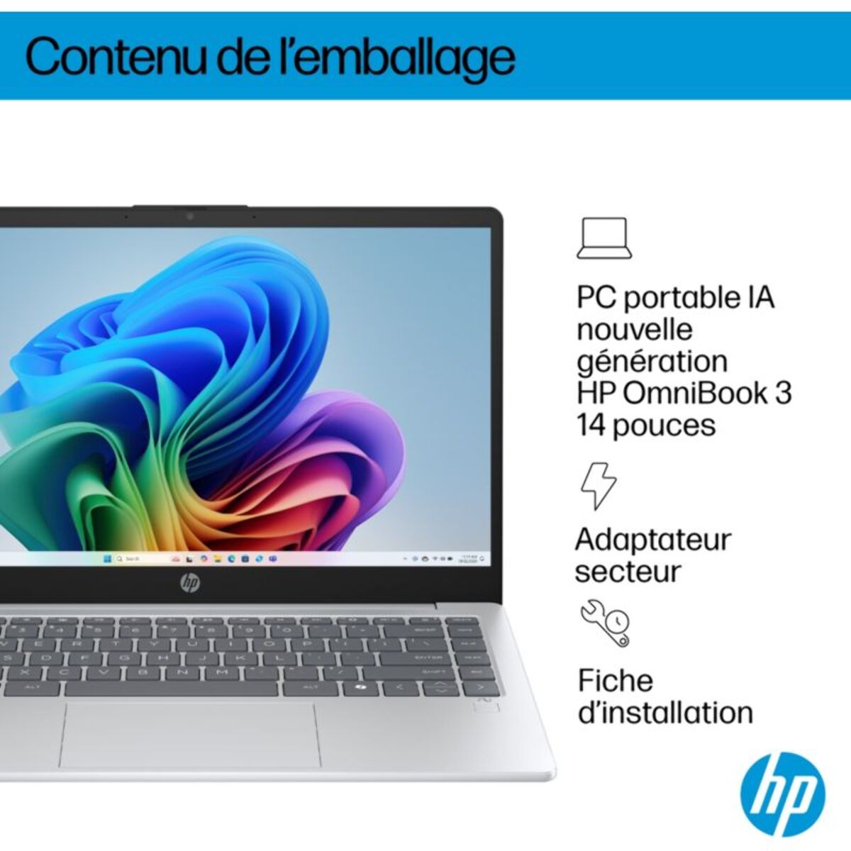 Ordinateur portable HP OmniBook 3 14-ha0008nf Copilot+
