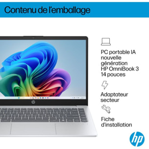 Ordinateur portable HP OmniBook 3 14-ha0008nf Copilot+