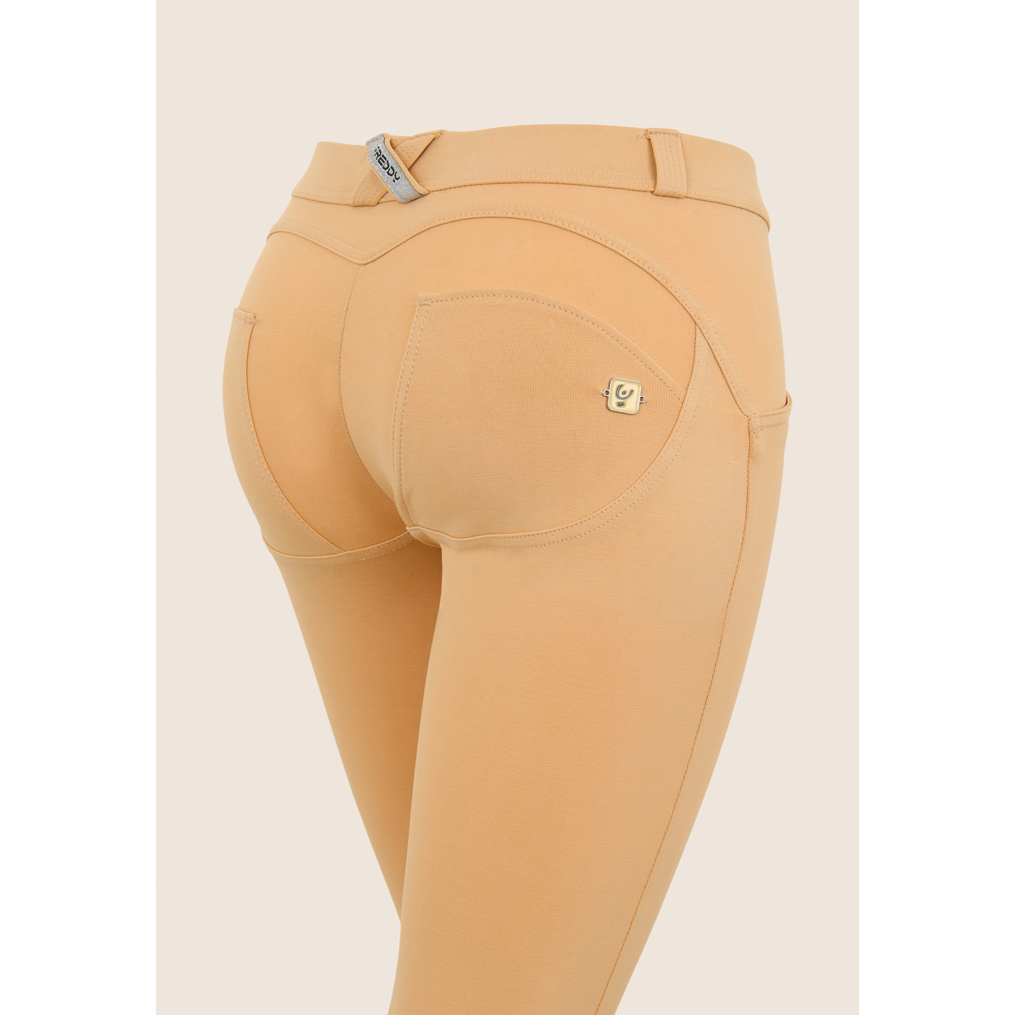 Pantaloni push up WR.UP® in jersey organico vita bassa