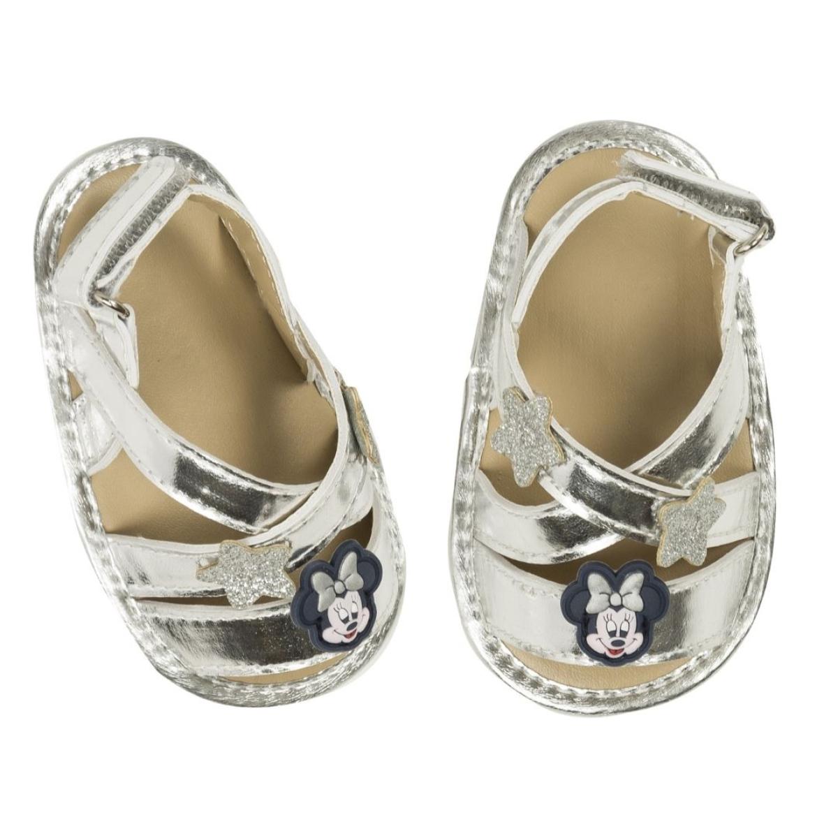 Sandalino Minnie in Eco pelle con Suola morbida Ellepi Lei Disney Grigio