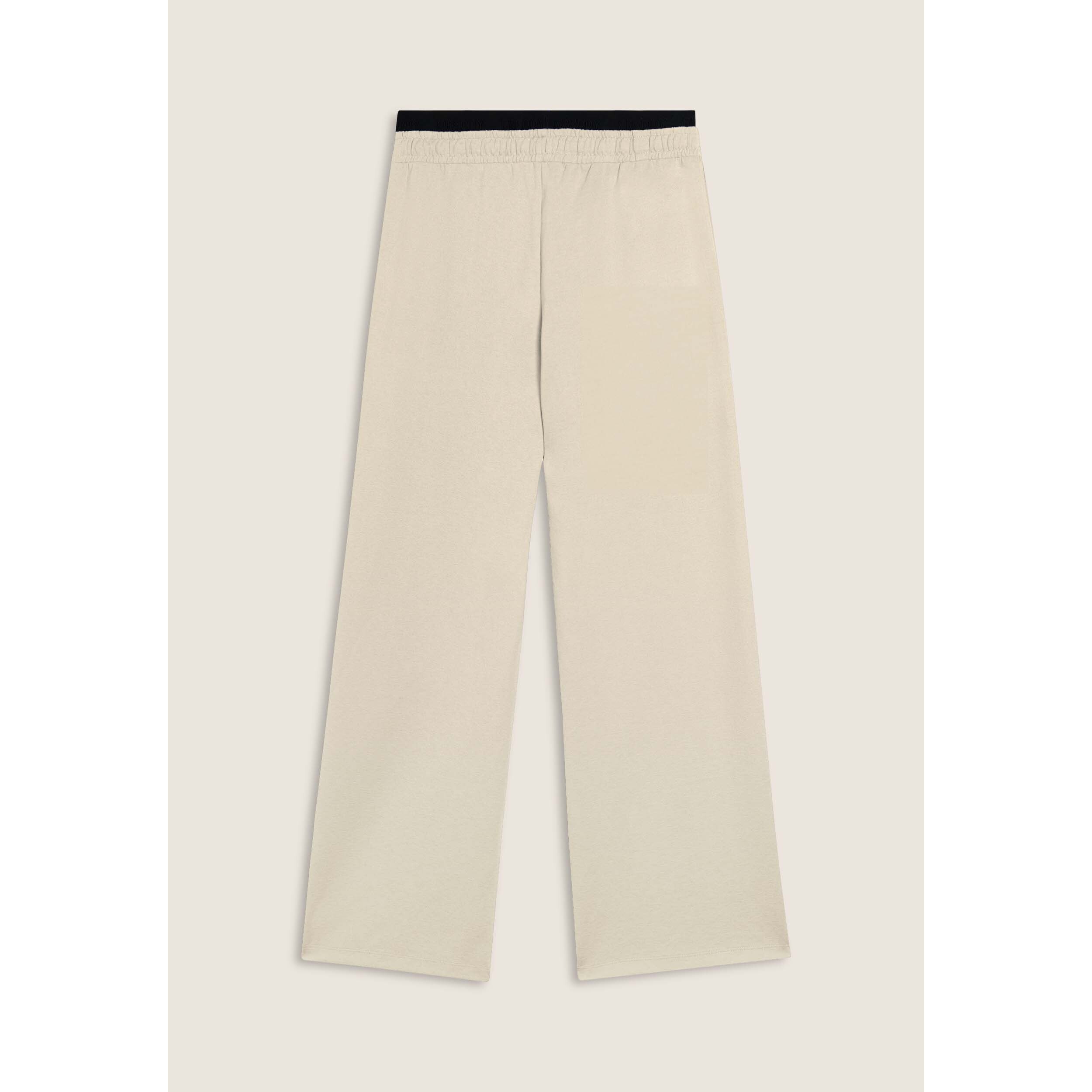 Pantaloni donna oversize con ricamo