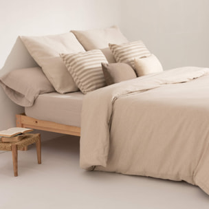 Housse de couette jacquard Jávea Petit Tabac