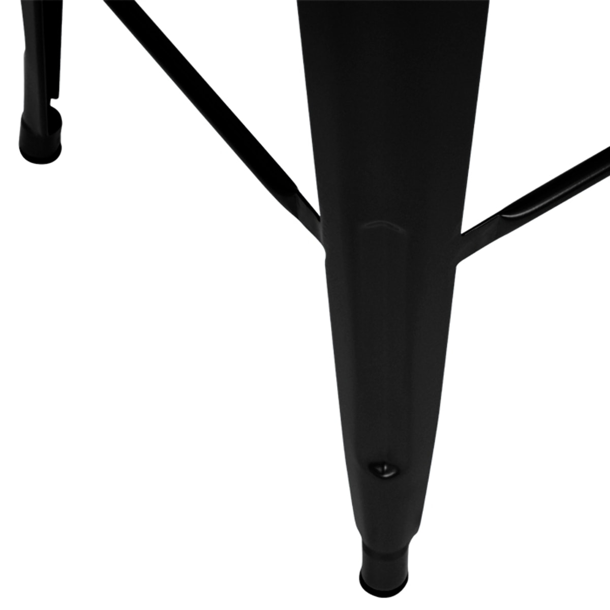 Lot de 2 tabourets pour îlot central 66 cm en métal noir mat - Indus