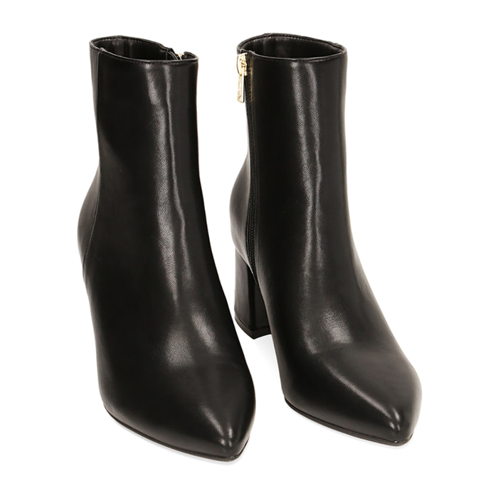 Botines negros , tacòn 6 cm